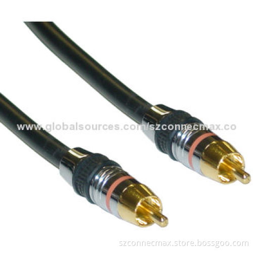 High Resolution Digital Coaxial Cable, RCA Male to Male